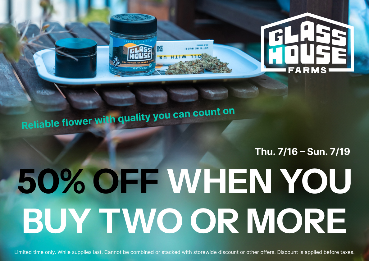 50% Off Glass House Farms