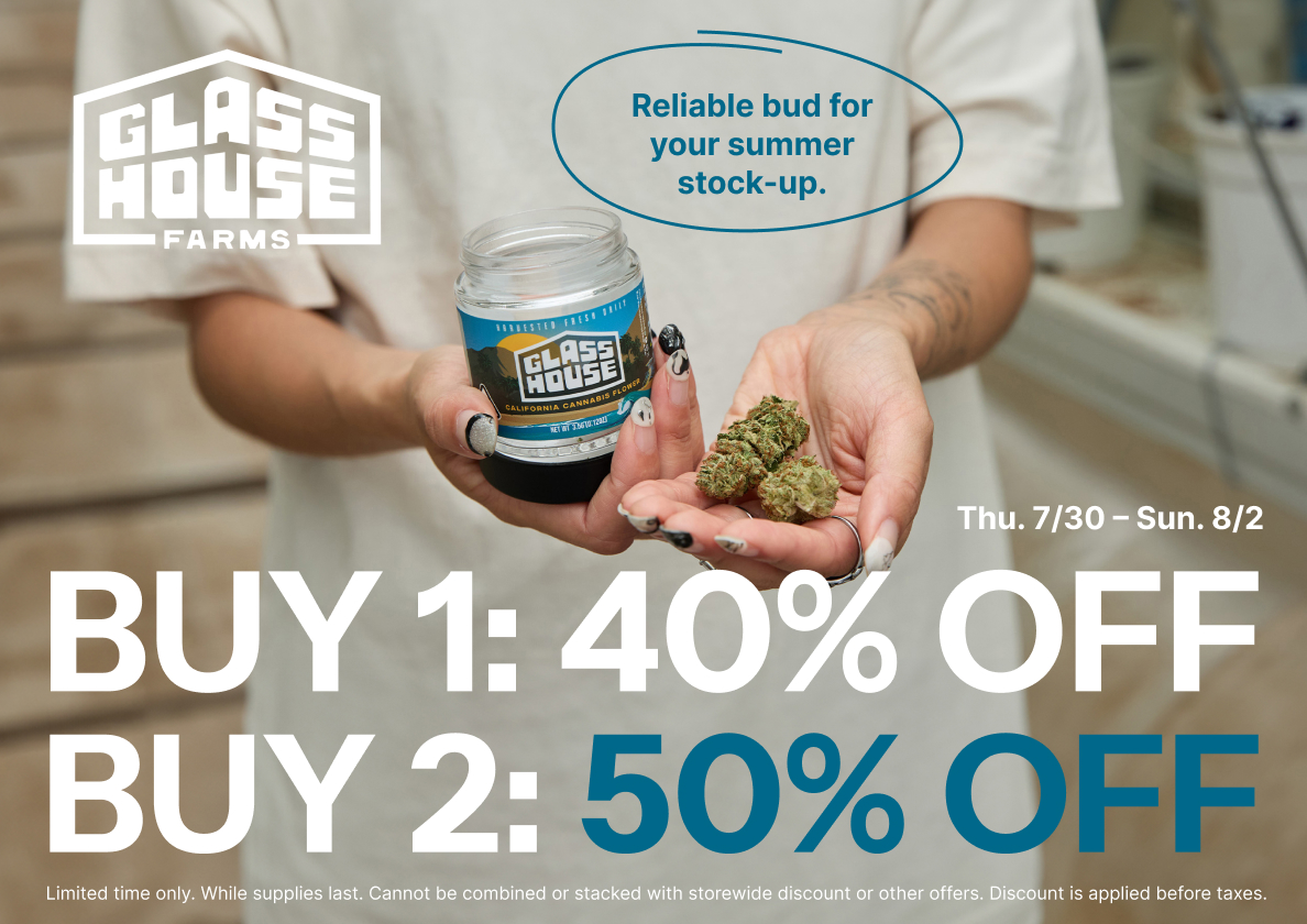 50% Off Glass House Farms
