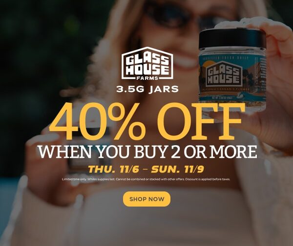 40% Off Glass House Farms Jars