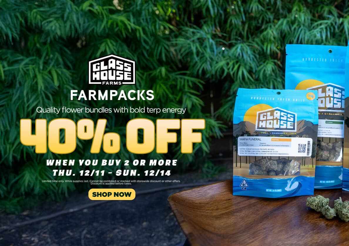 40% Off Glass House Farms Farm Packs