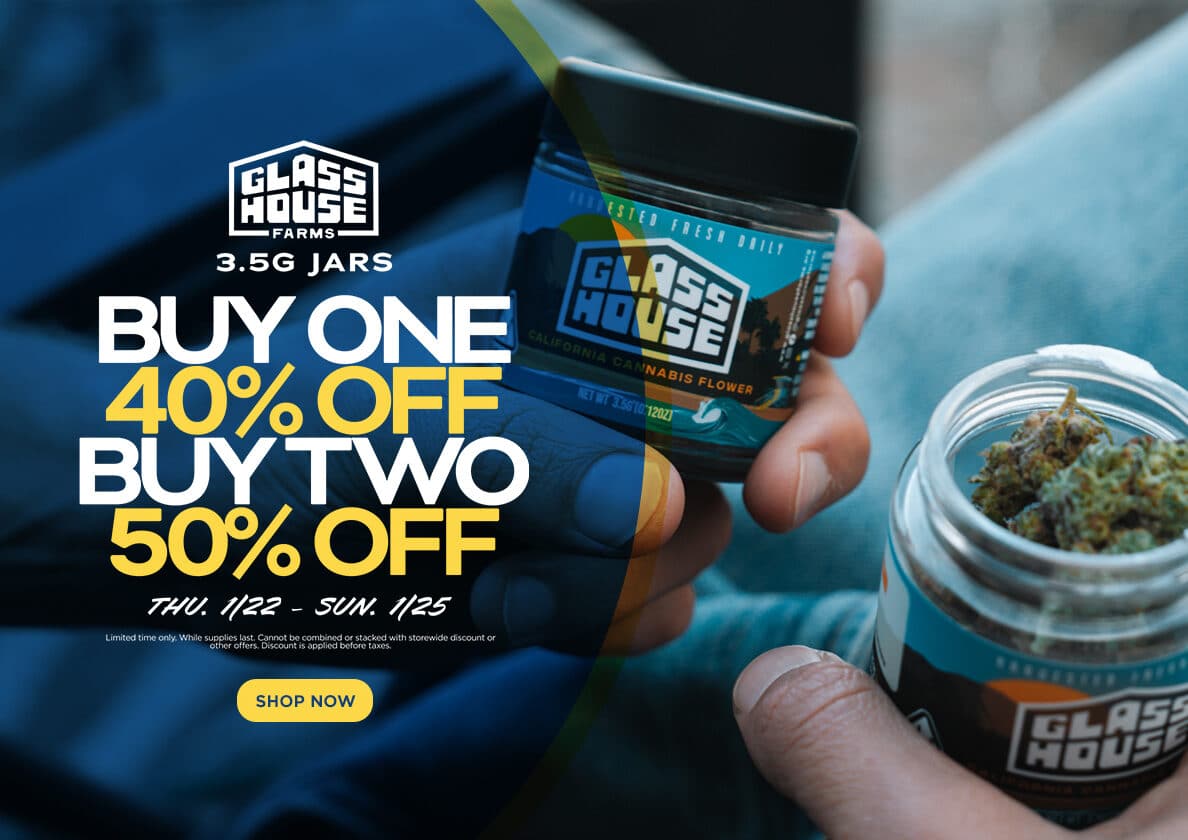 50% Off Glass House Farms Jars