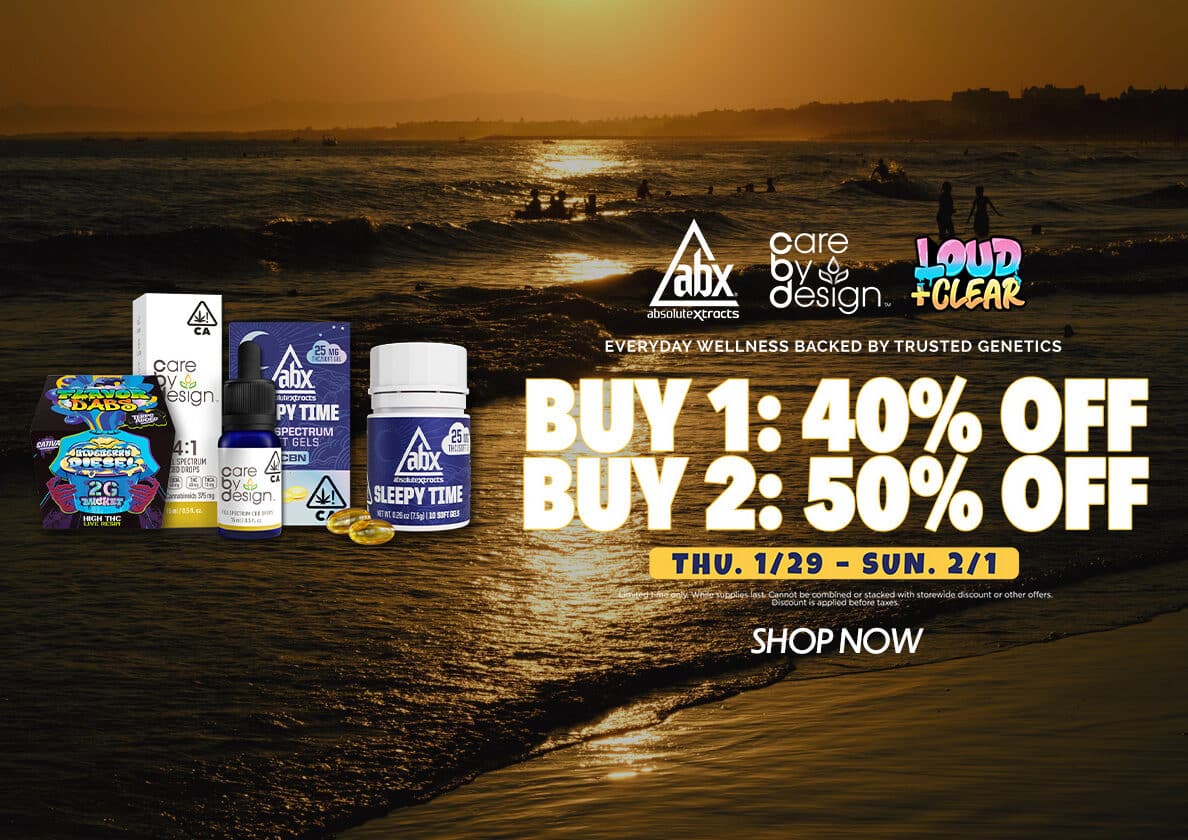 50% Off ABX, Care by Design & Loud and Clear