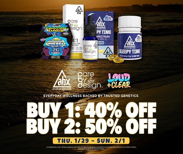 50% Off ABX, Care by Design & Loud and Clear