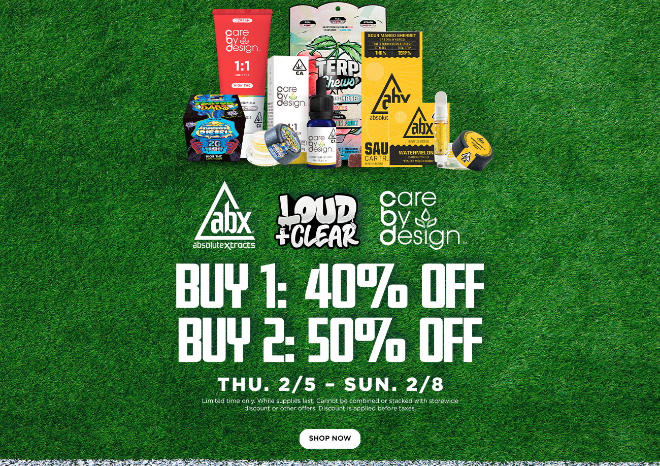 50% Off ABX, Care by Design & Loud and Clear