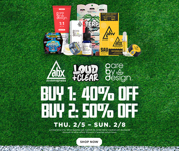 50% Off ABX, Care by Design & Loud and Clear