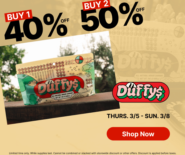 50% Off Duffy$