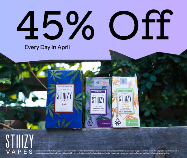 45% Off STIIIZY Vapes
