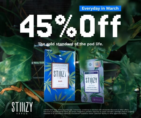 45% Off STIIIZY Vapes