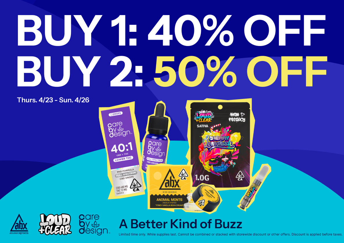 50% Off ABX, Care by Design and Loud & Clear