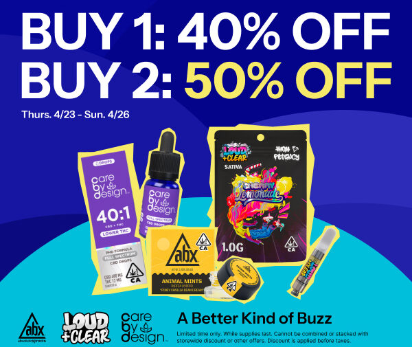 50% Off ABX, Care by Design and Loud & Clear