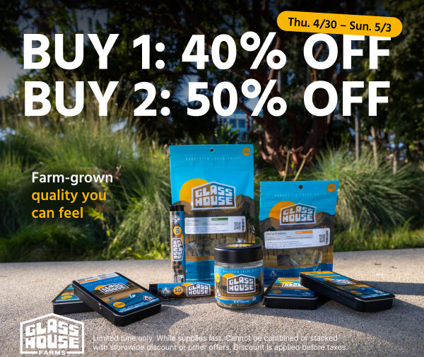 50% Off Glass House Farms products