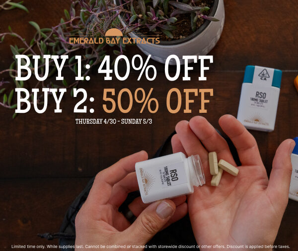 50% Off Emerald Bay Extracts