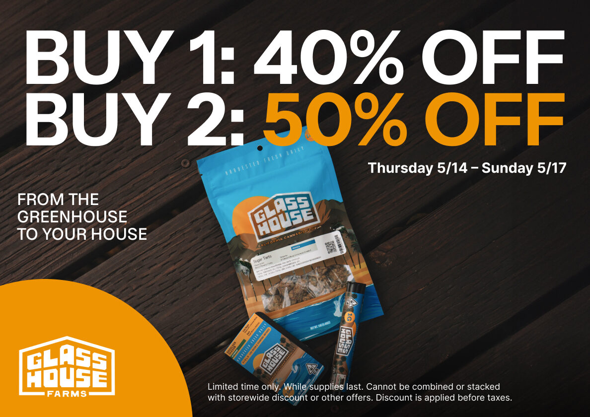 50% Off Glass House Farms products