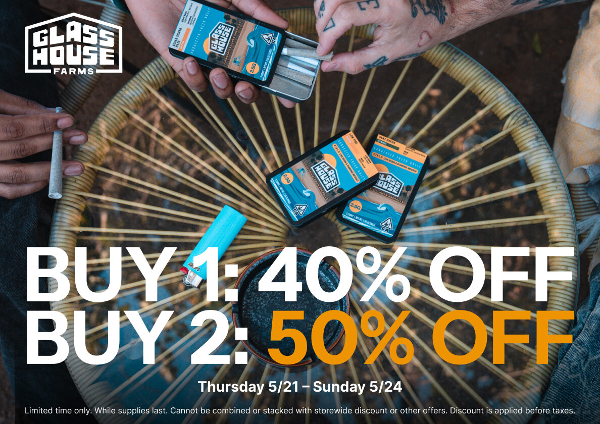 50% Off Glass House Farms products