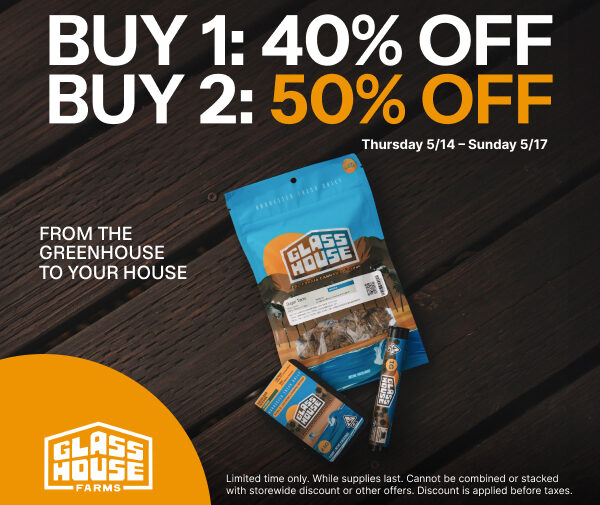 50% Off Glass House Farms products