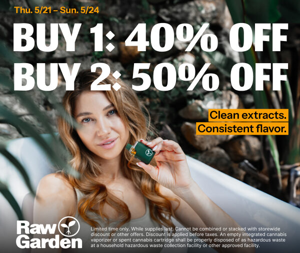 50% Off Raw Garden