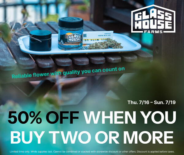 50% Off Glass House Farms
