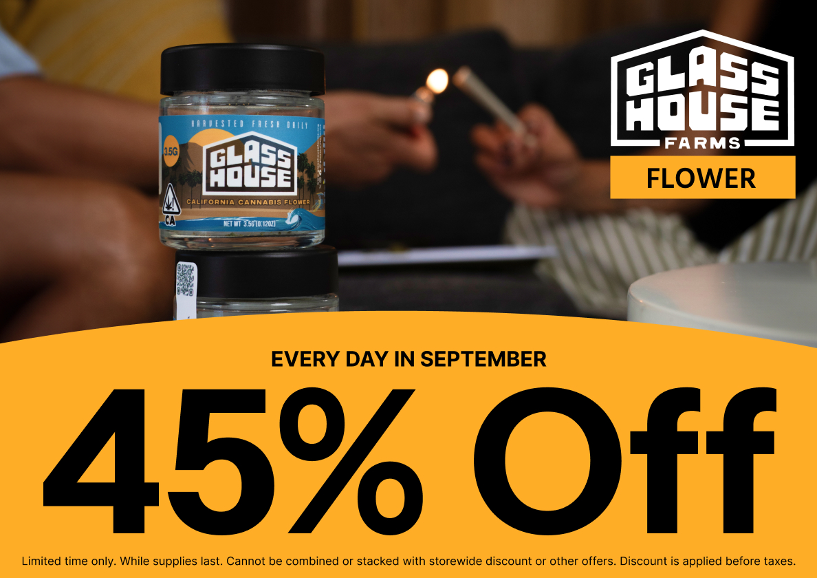 45% Off Glass House Farms Flower
