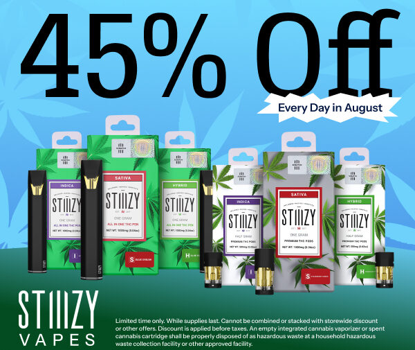 45% Off STIIIZY Vapes