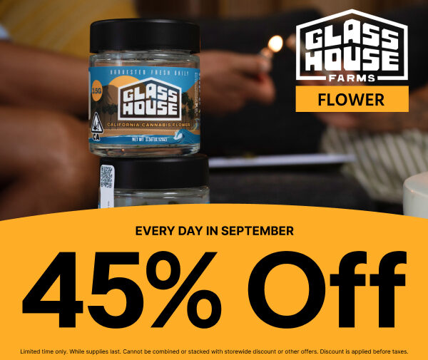 45% Off Glass House Farms Flower