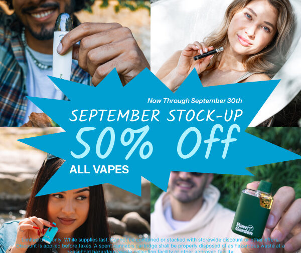 50% Off All Vapes