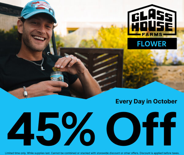 45% Off Glass House Farms Flower