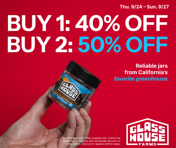 50% Off Glass House Farms