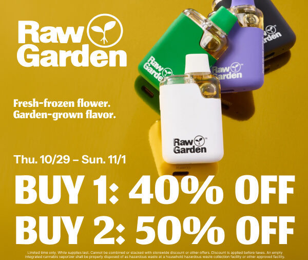 50% Off Raw Garden